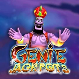 Genie Jackpots slot logo by Blueprint Gaming at MrPacho Casino