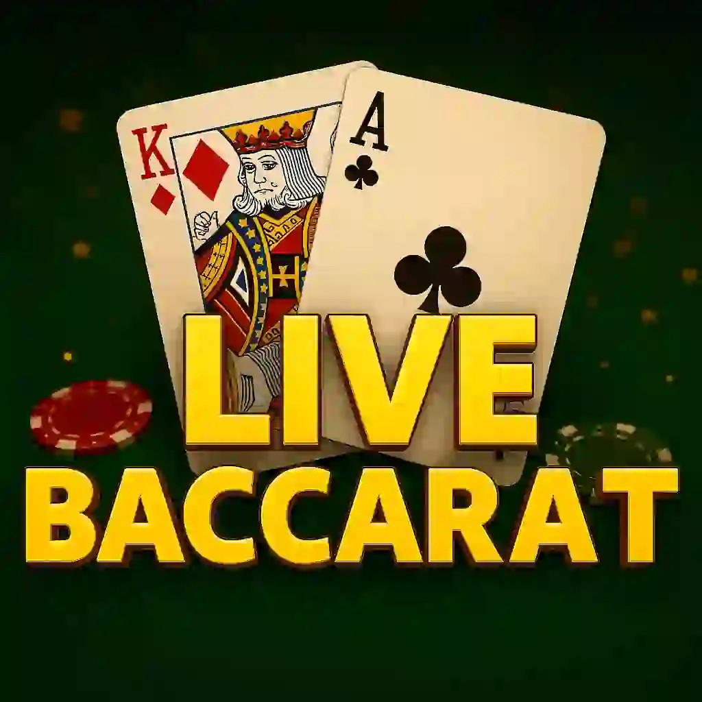 Live Baccarat slot logo by Pragmatic Live at MrPacho CasinoLive Baccarat